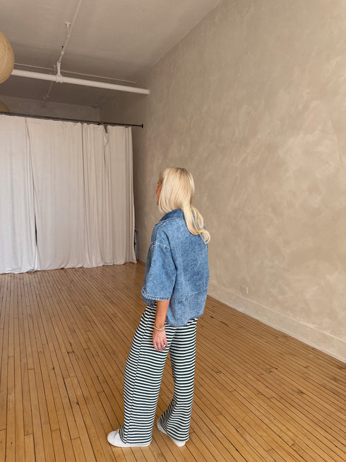 Harlow Denim Top